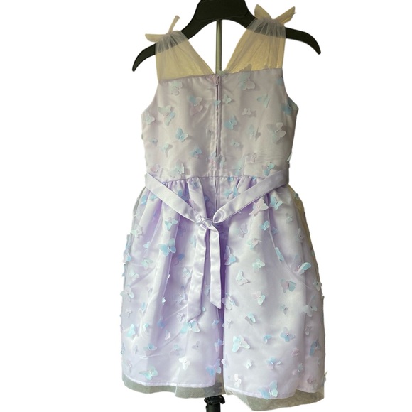 Wonder Nation - Girls 3D Printed Butterfly Mesh Dress, Size: 8 - Picture 2 of 7